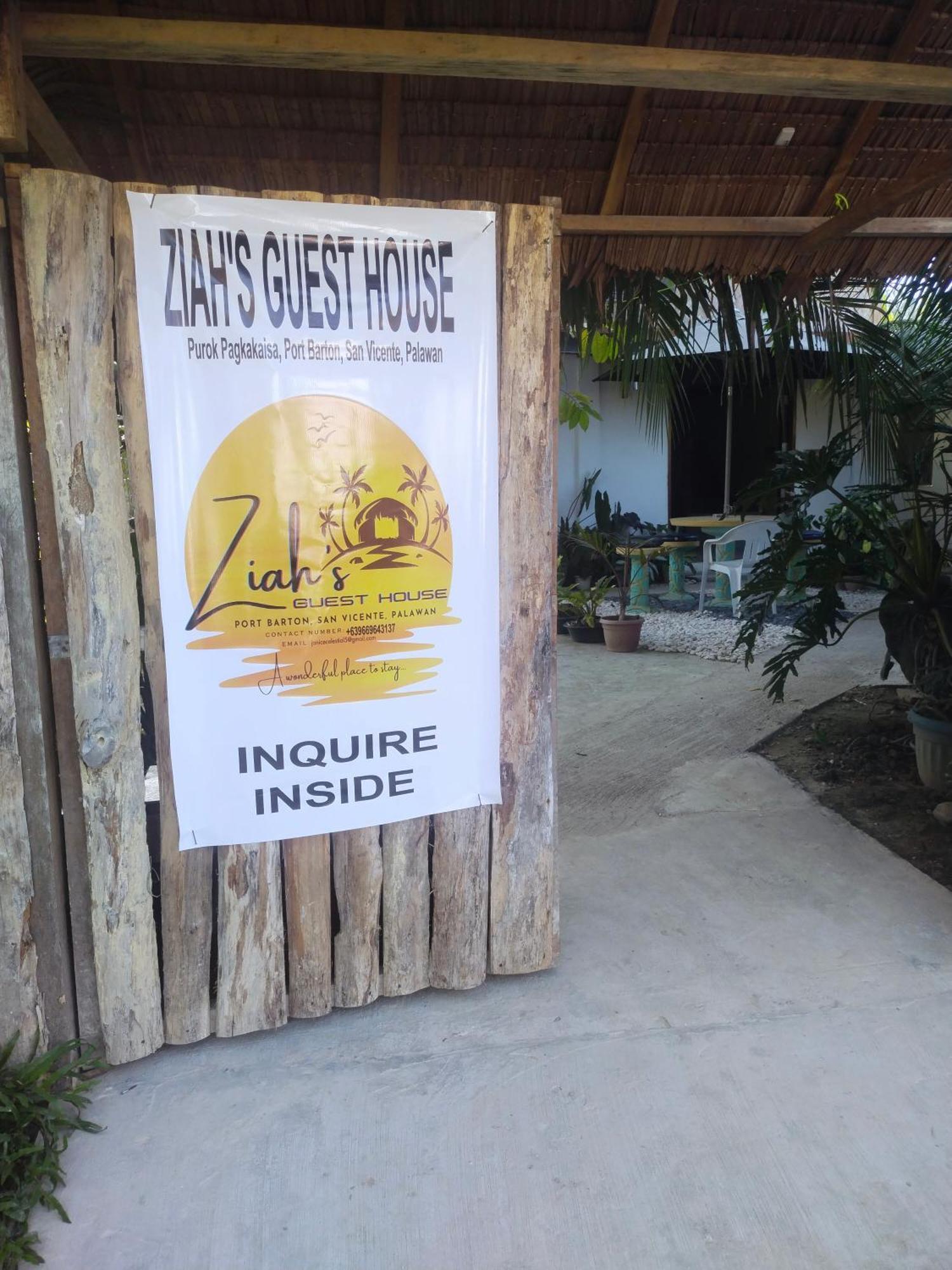Ziah'S Guest House San Vicente  Exterior photo